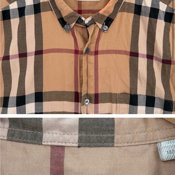 Burberry Tan and Black Plaid Sleeveless Top - Picture 5 of 8